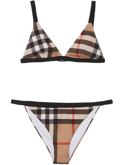 burberry high waisted swimsuit|burberry vintage bikini.